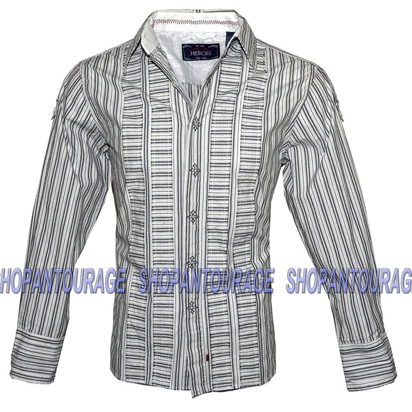 English Heroes EHW117W L/S Woven Shirt For Men - Picture 1 of 5